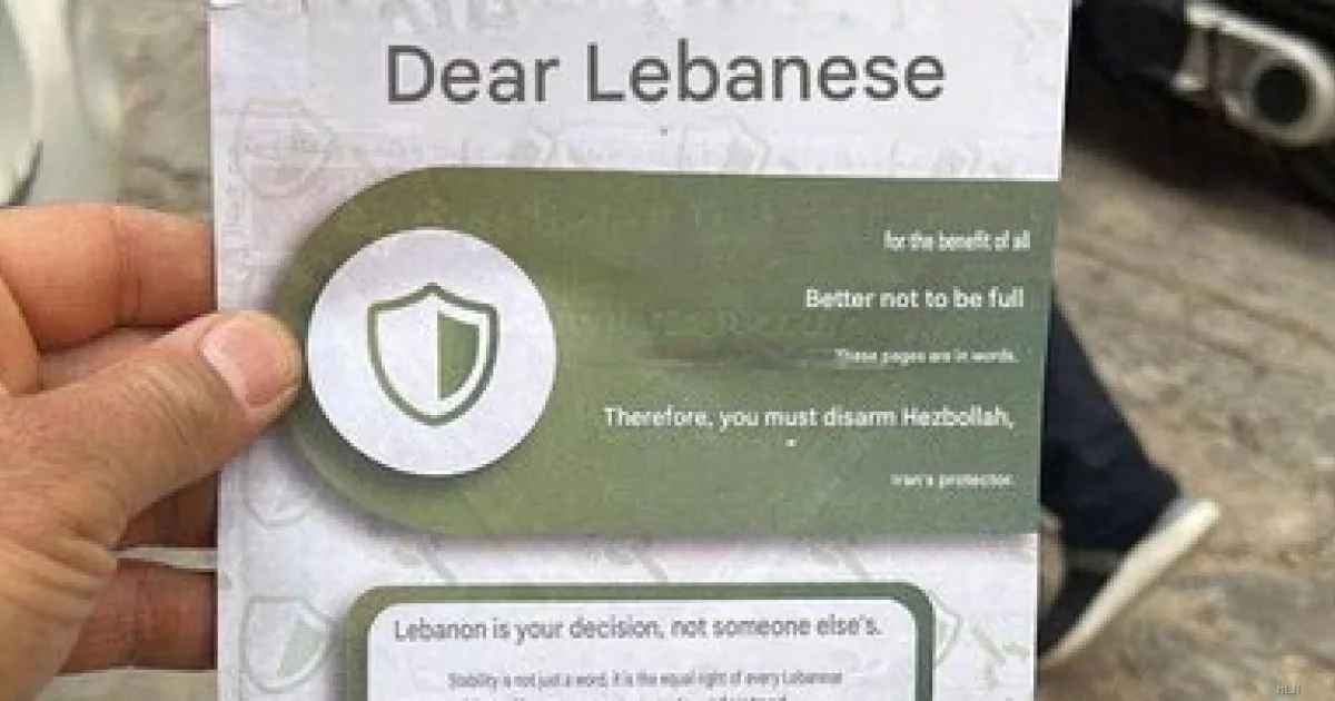 Beirut sotto i volantini israeliani: l'appello a disarmare Hezbollah