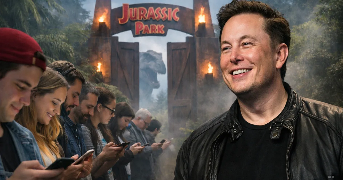 Da un commento di sei parole nasce il mito: Musk e il Jurassic Park che non esiste