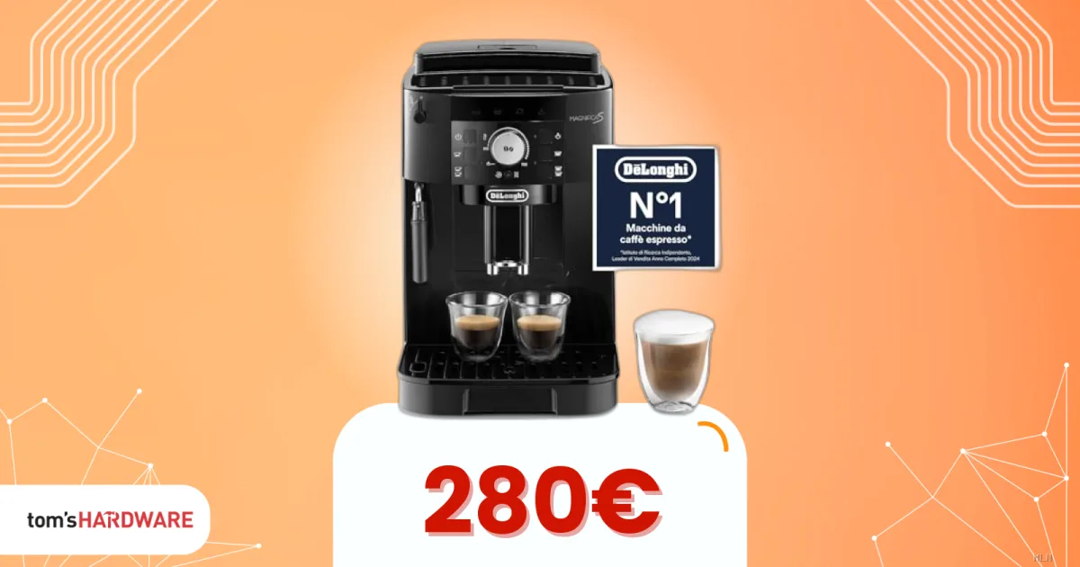 De'Longhi Magnifica S in offerta lampo: caffè da bar a casa con sconto del 44%