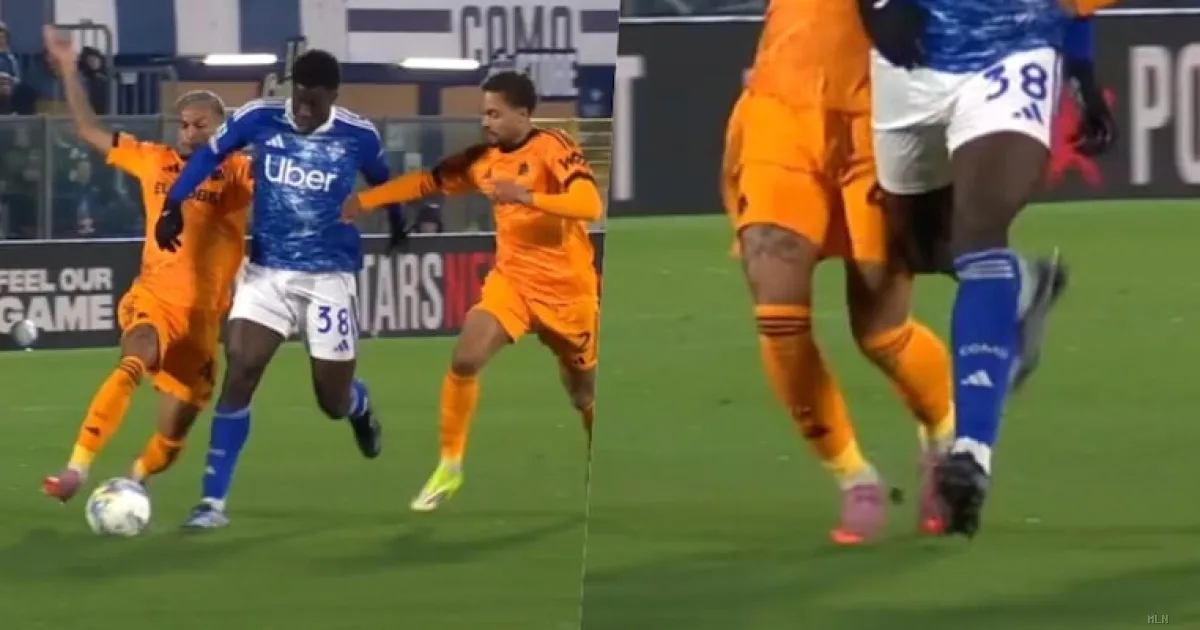 Como-Roma, bufera social sull'espulsione di Wesley: arbitro Massa nel mirino dei tifosi