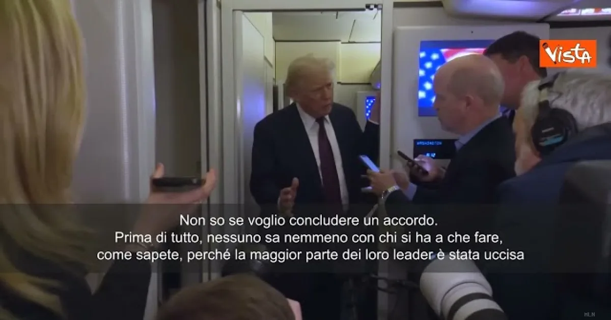 Trump in bilico sulla crisi Iran: «Non sappiamo con chi negoziare, gran parte della leadership è stata eliminata»