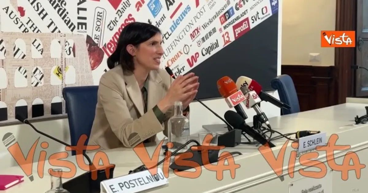 Schlein al confronto con la stampa estera: da sola non basta, serve un cambio di sistema