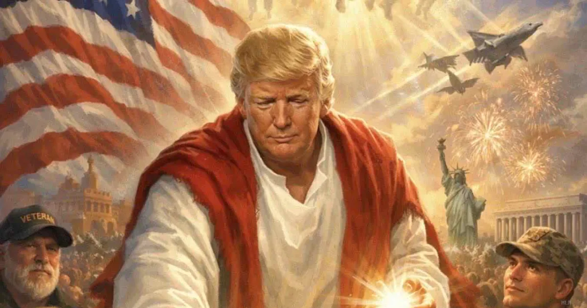 Trump ritira immagine AI che lo raffigura come Gesù dopo bufera dei sostenitori